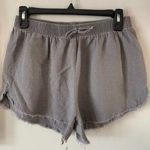 Raw edged lounge shorts